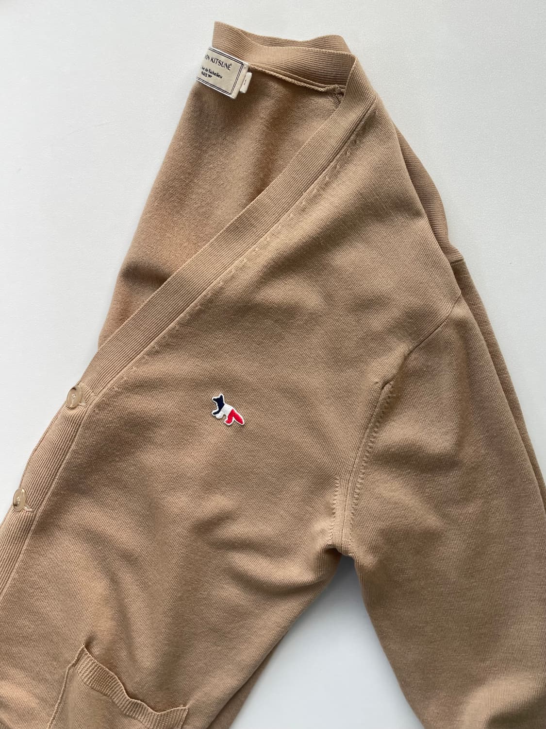 [M] 메종키츠네 폭스 패치 울 가디건 상품이미지3