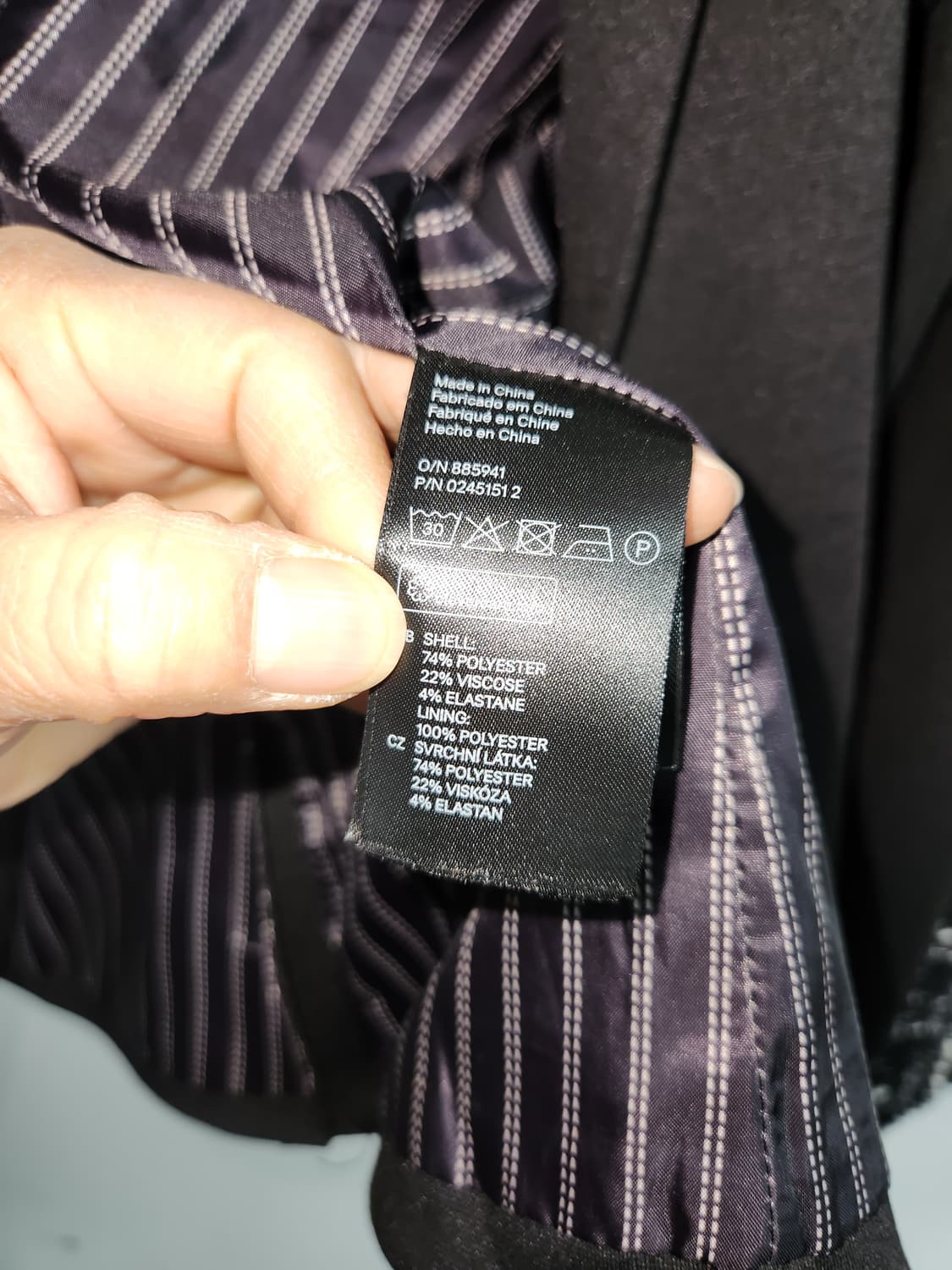 H&M 블랙 여성용 기본 자켓 165/84A 상품이미지5