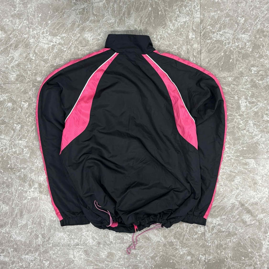 나이키 솔로 스우시 핑크 그레이 올드스쿨 윈드브레이커 자켓 바람막이 희귀 상품이미지3