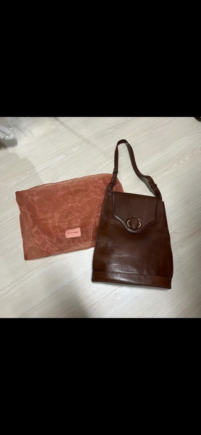 🏷️ 아카이브 앱크 오발 플랩 백 / 빈티지 우드 상품이미지4
