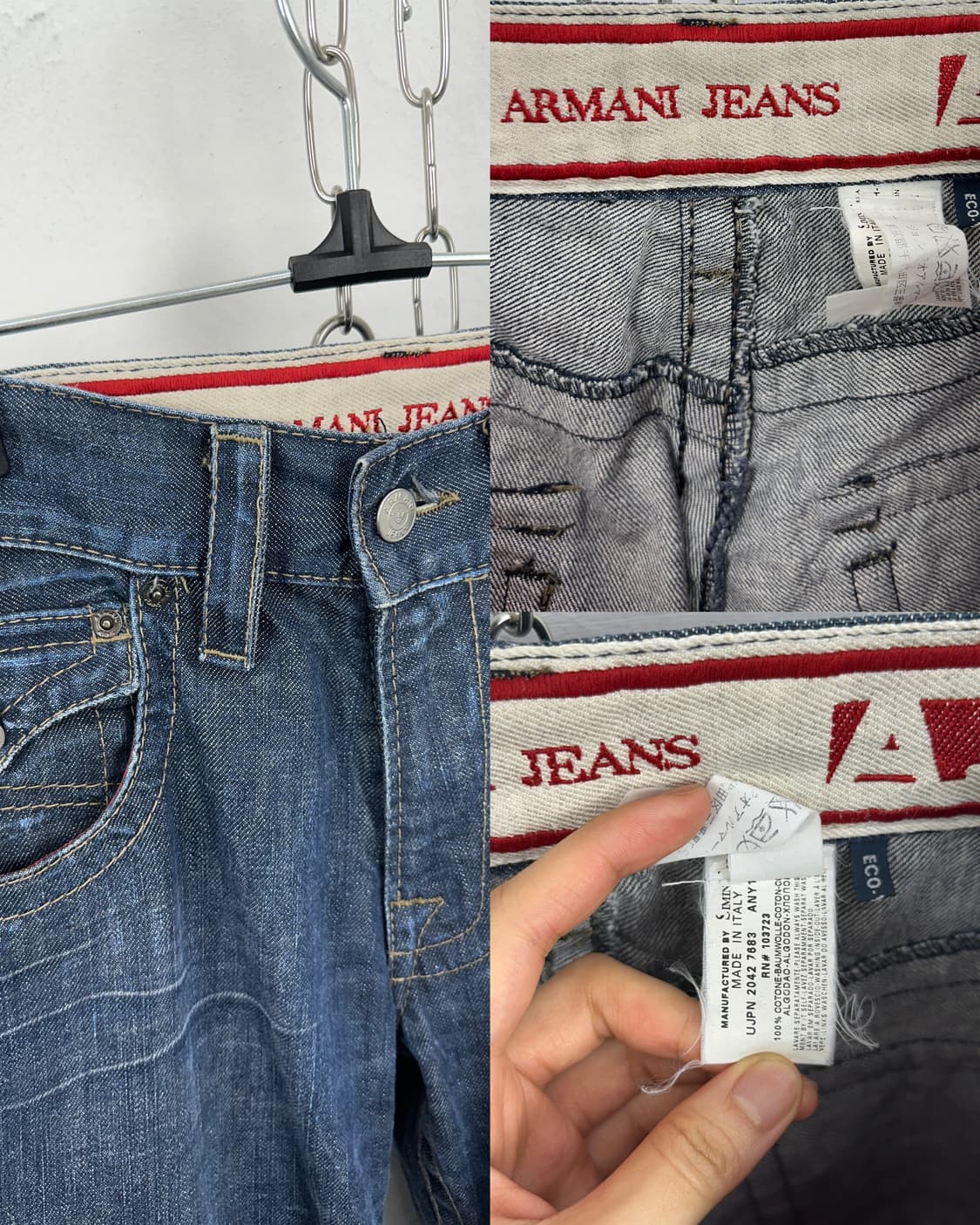 Armani 2000s Faded Bootcut Denim Pants 상품이미지10