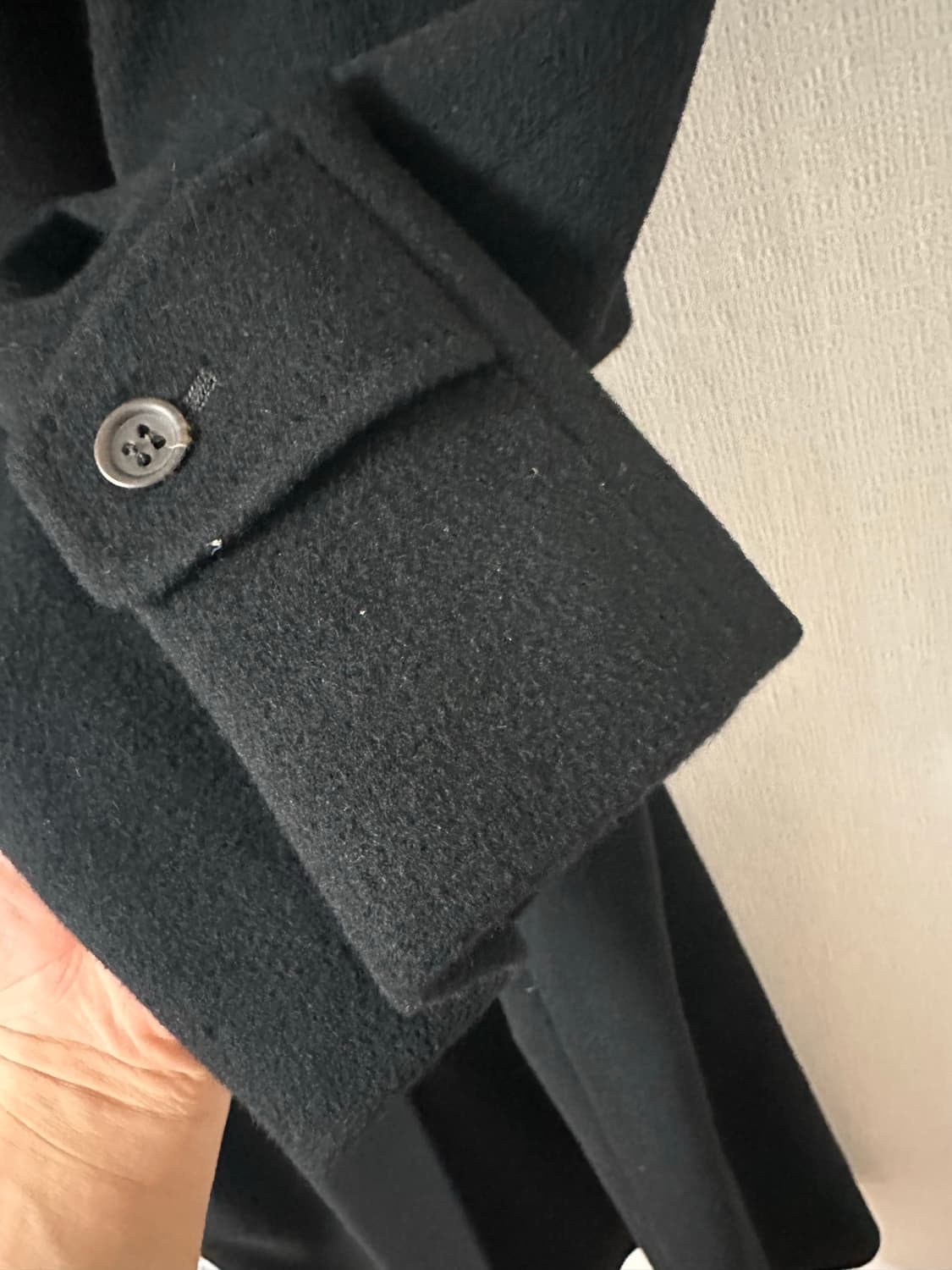 일본 빈티지 GLADAN 캐시미어 코트 블랙 상품이미지3