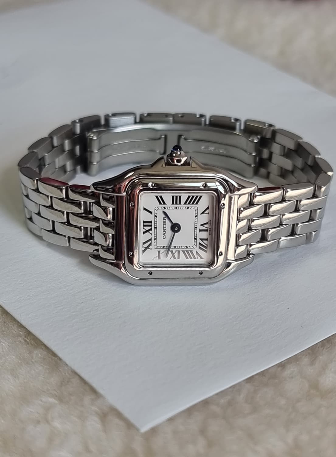 [까르띠에 풀세트] 신형 팬더 스몰 S 스틸 쿼츠 여성시계 18년 상품이미지4
