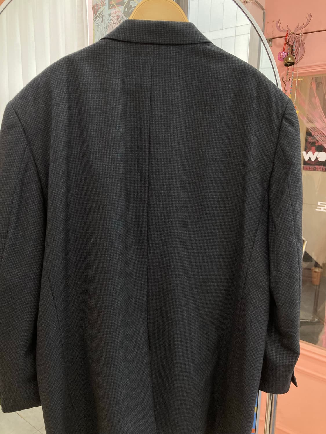 블랙 오버핏 블레이저 자켓 상품이미지5