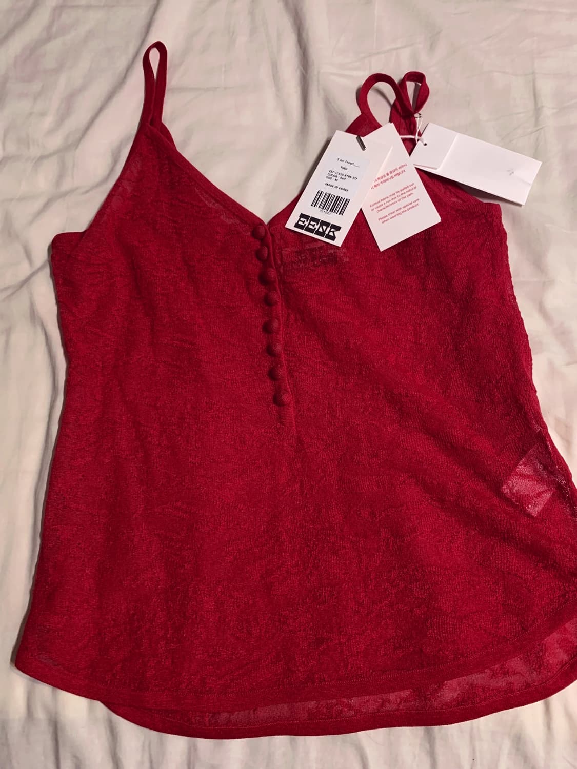 eenk 캐미솔 (TING Lace Jacquard Camisole) 상품이미지3