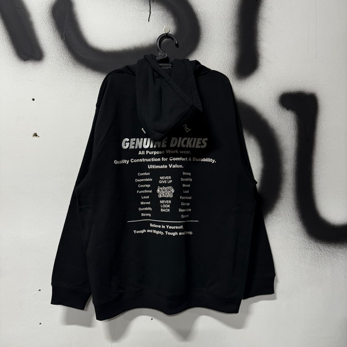 디키즈 빅 사이즈 백 프린팅 , 자수 집업 후디 블랙 상품이미지2