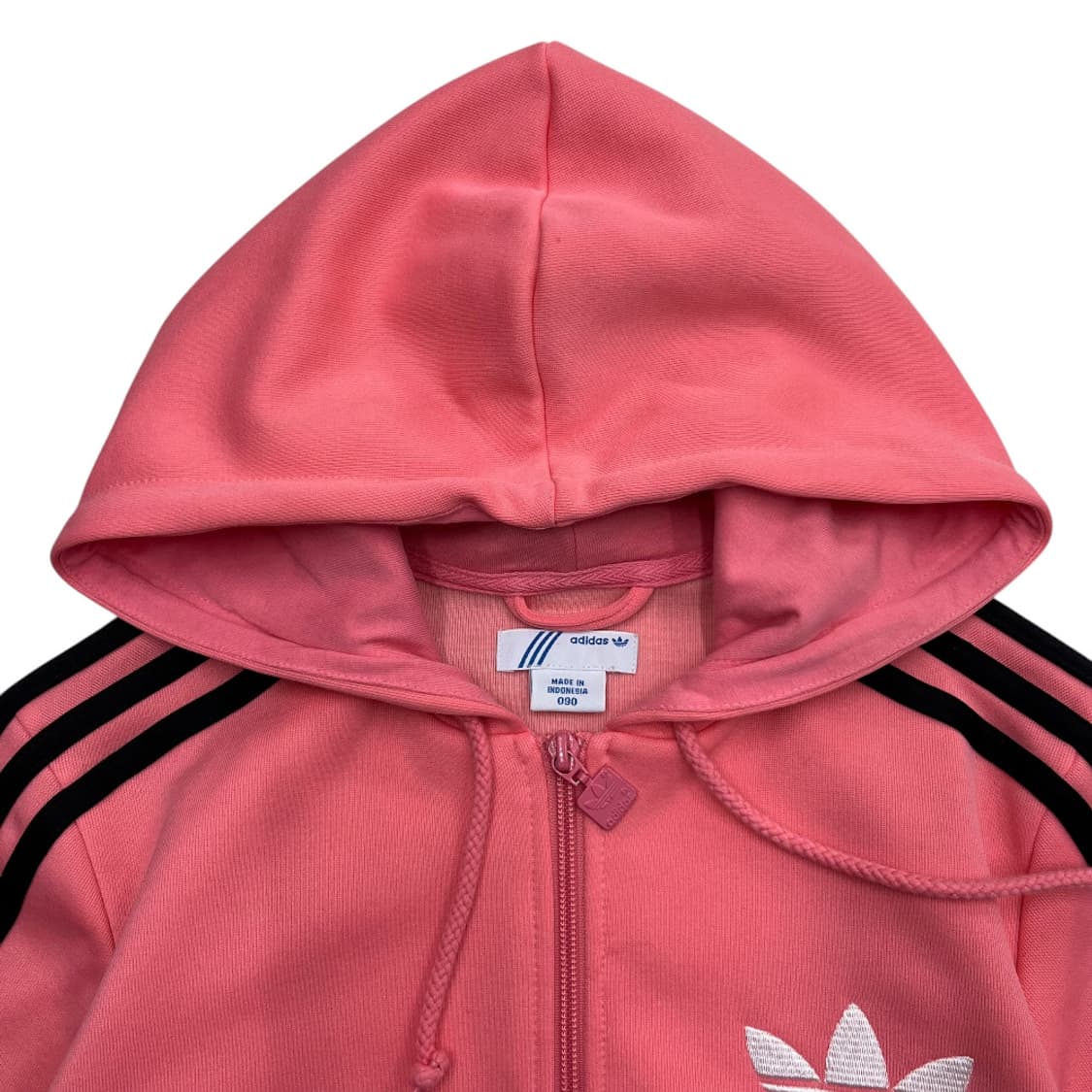 아디다스 빅로고 블랙라인 핑크 후드집업 90 상품이미지6