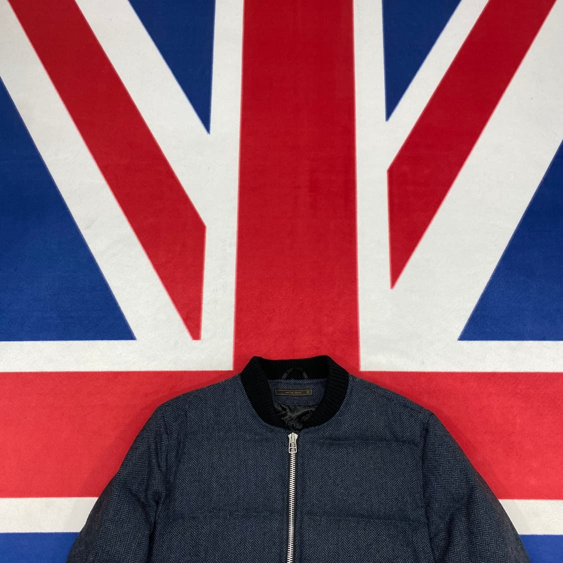  유니폼브릿지 울 헤링본 덕다운패딩 L  상품이미지2