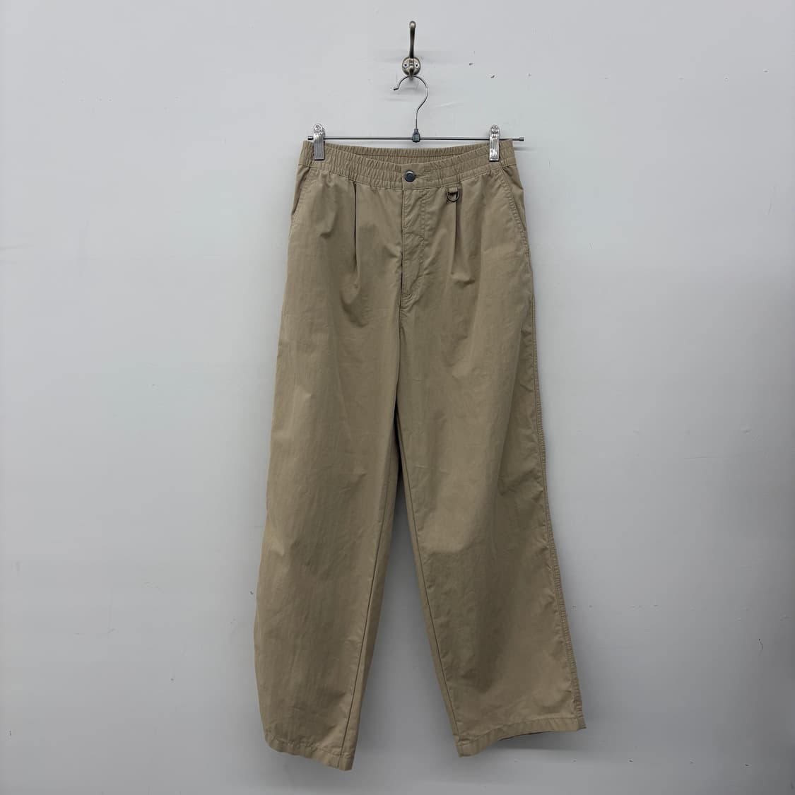 Lee 베이지색 허리 풀밴딩 와이드 팬츠 허리26in 상품이미지1