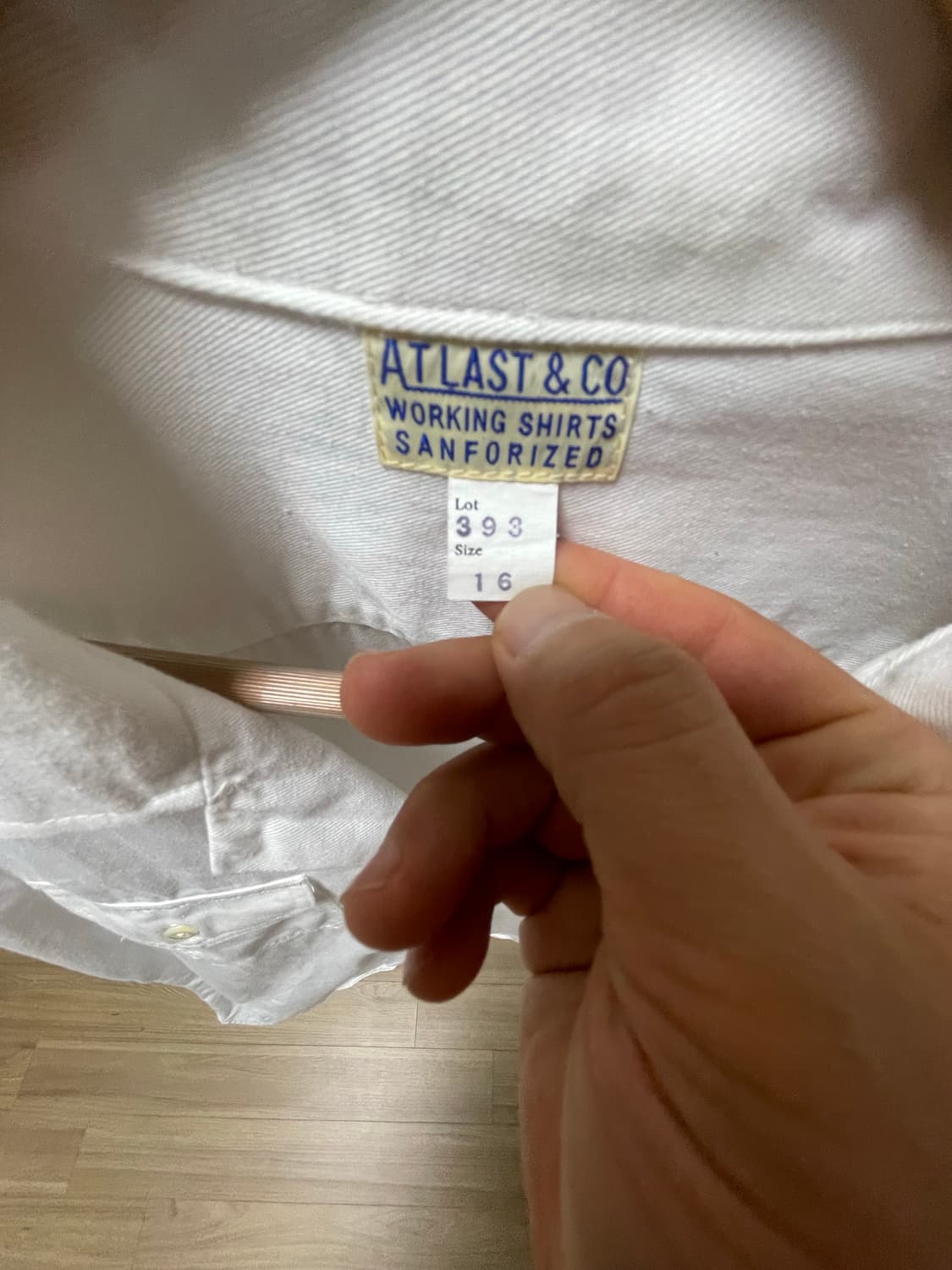 타임원클로딩 엣라코 로고 패치워크 셔츠 16사이즈 상품이미지3