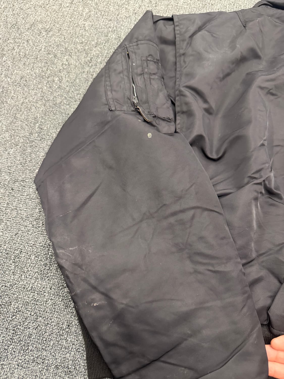 SCHOTT 빈티지 MA-1 블랙 항공점퍼 상품이미지7