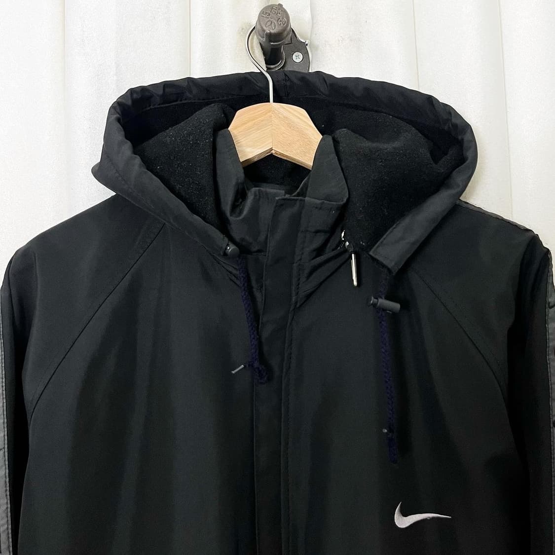 나이키 블랙 사이드 포인트 후드 집업 자켓 상품이미지2