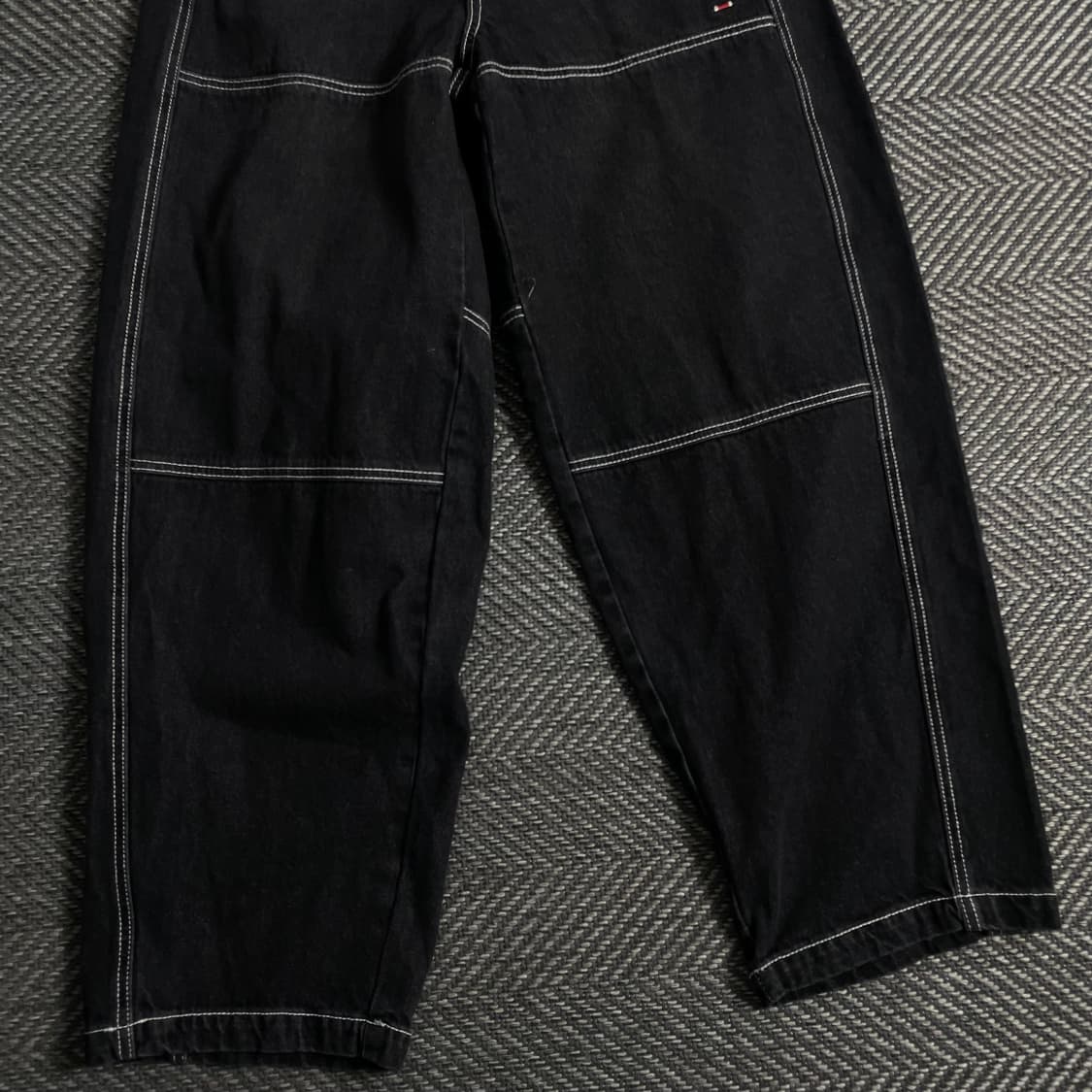 로맨틱 크라운 엔지니어드 와이드핏 데님 팬츠 블랙y 3722 상품이미지3