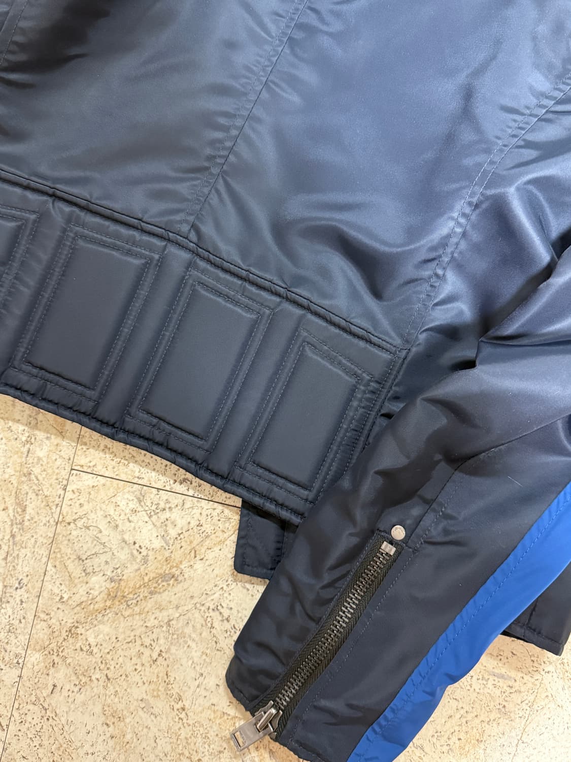 디젤 블랙앤블루 리버시블 바이커 자켓 상품이미지4