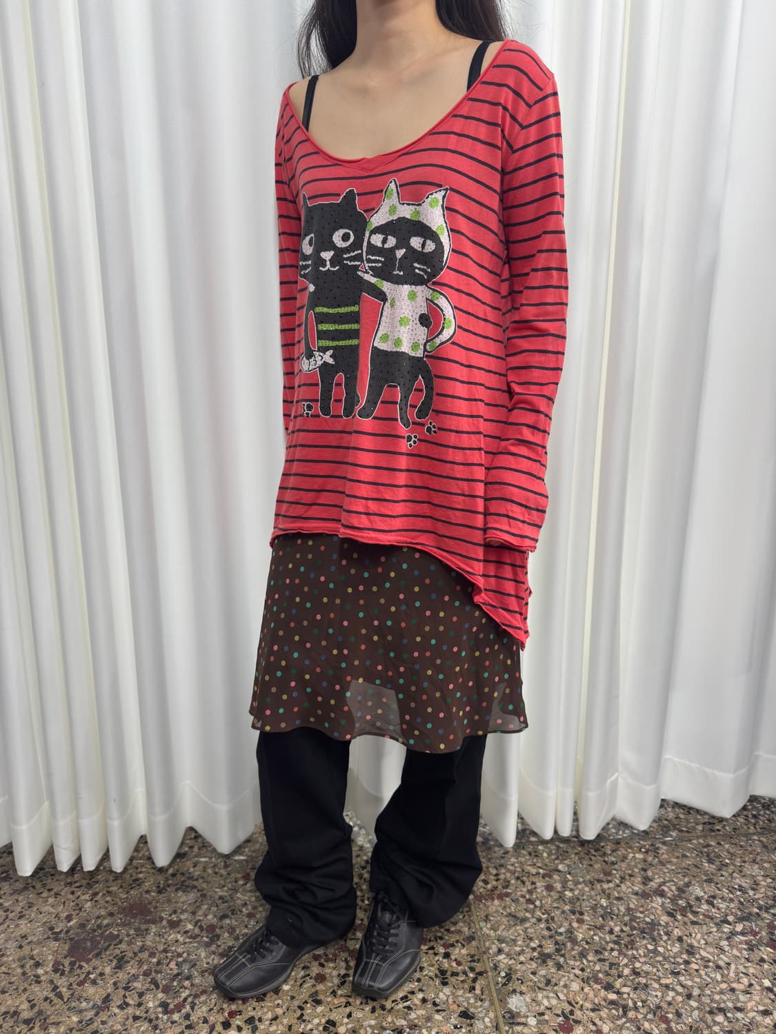 dot midi skirt 상품이미지4