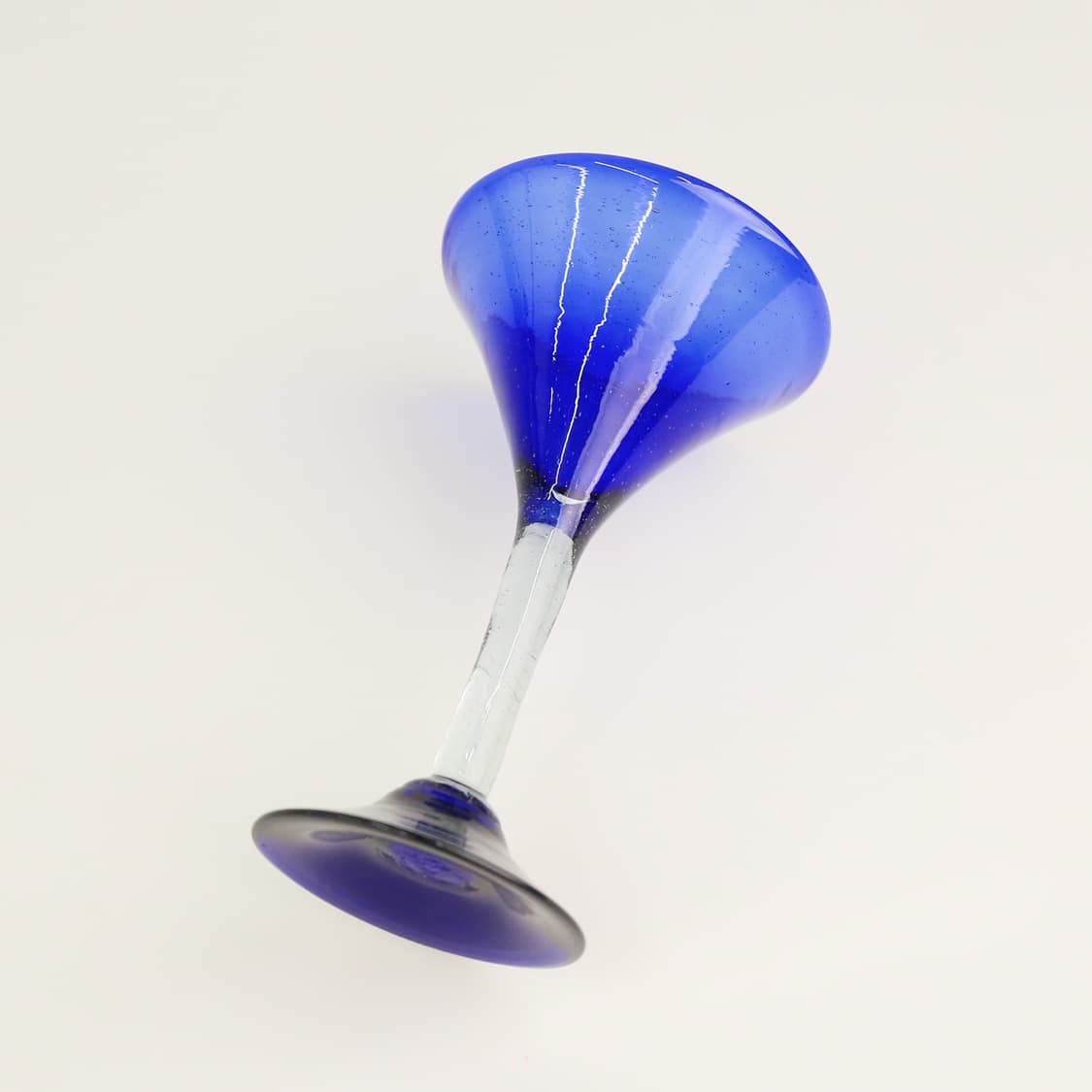 Cobalt Blue Margarita Martini Hand Blown Glass 상품이미지3