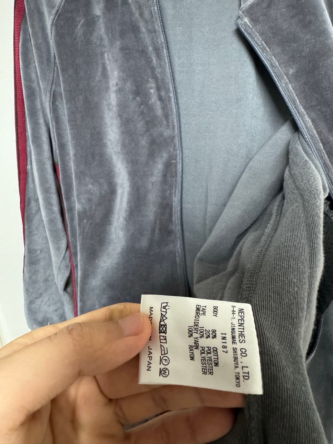 니들스 벨루어 트랙자켓 상품이미지7