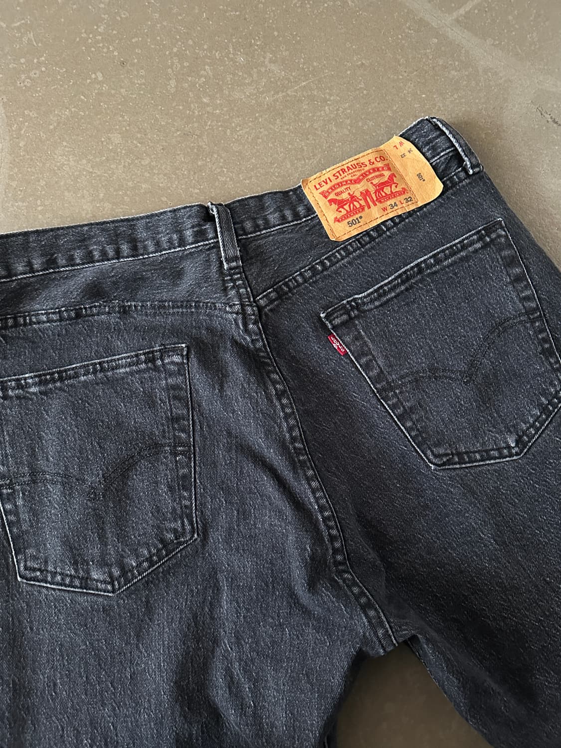 리바이스 501 블랙 데님 팬츠 Levis 501 상품이미지2