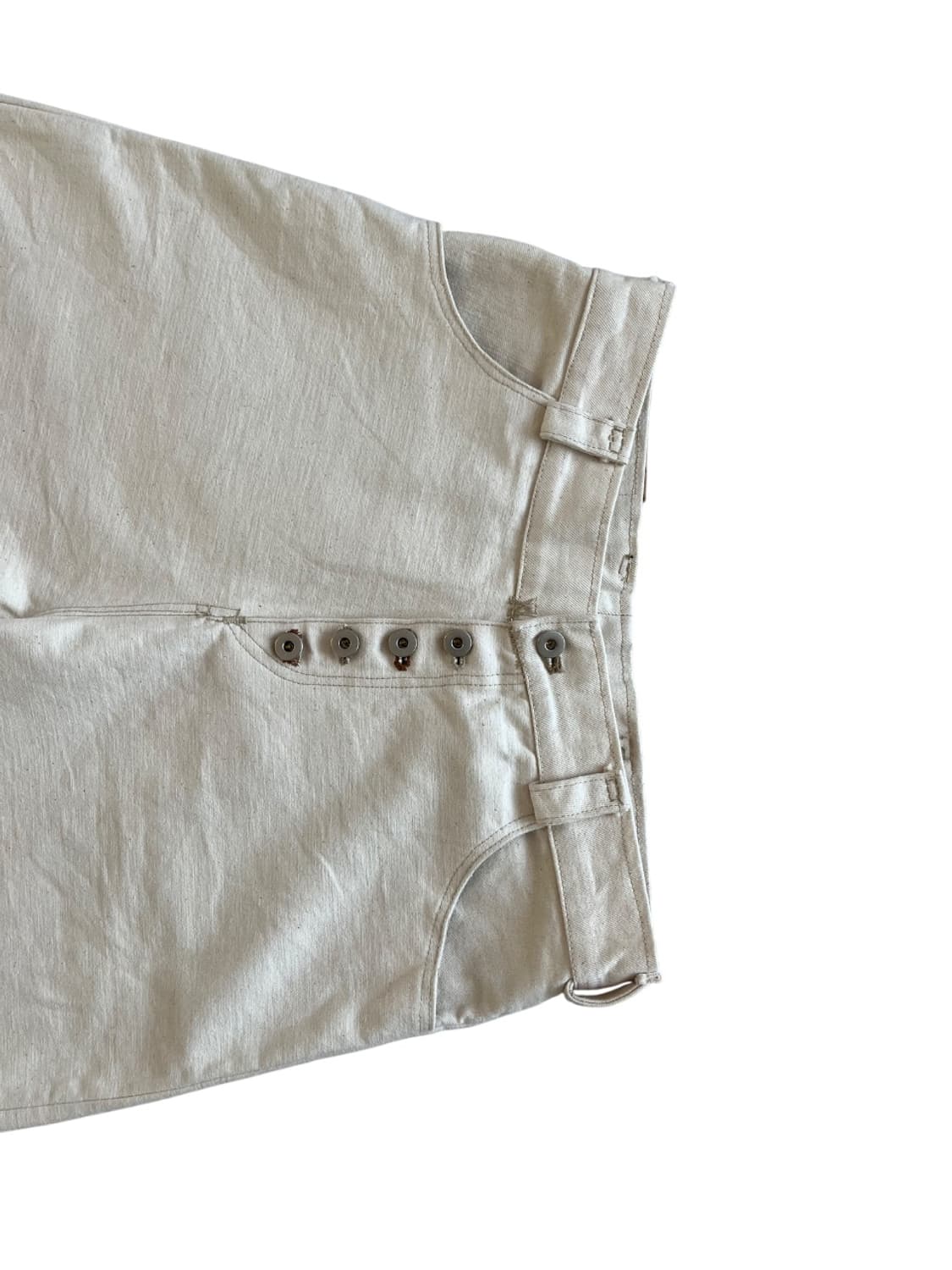 ethnic butten fly baggy selvedge denim 상품이미지2