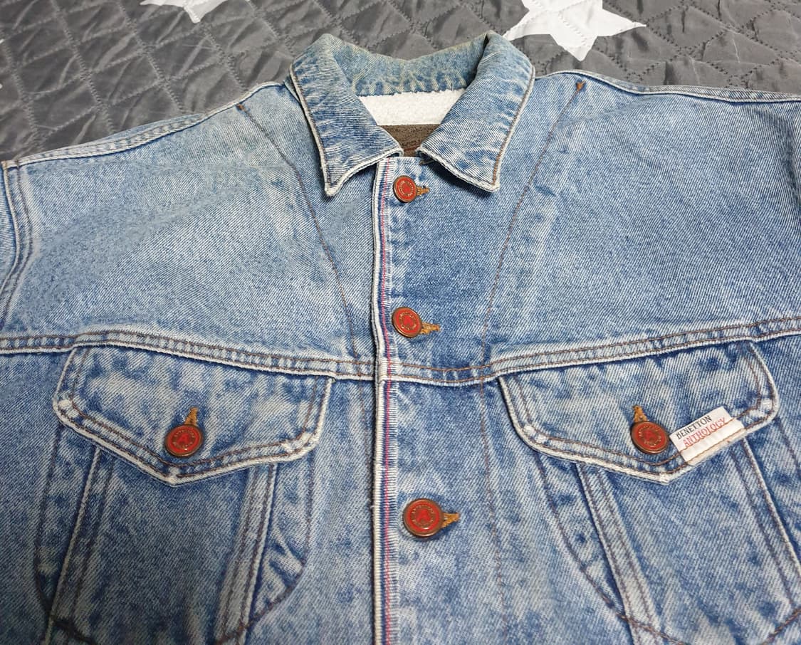 베네통 재팬 ANTHOLOGY 안감양털 데님자켓 (F) 상품이미지2