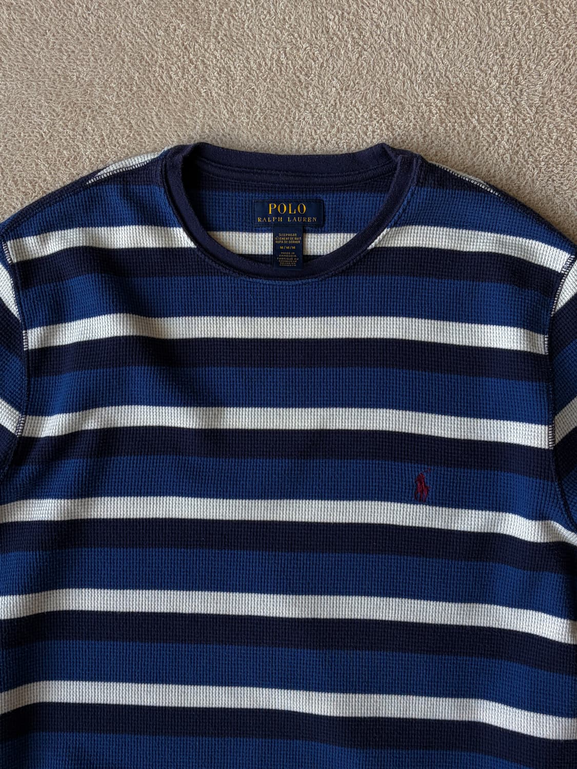 폴로 와플 롱슬리브 상품이미지3