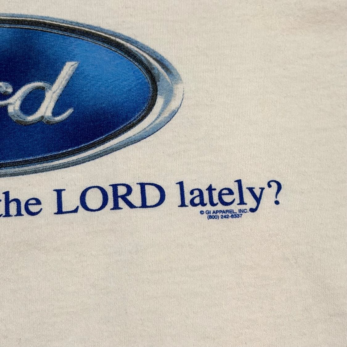 빈티지 Jesus Lord Ford 패러디 티셔츠 상품이미지4