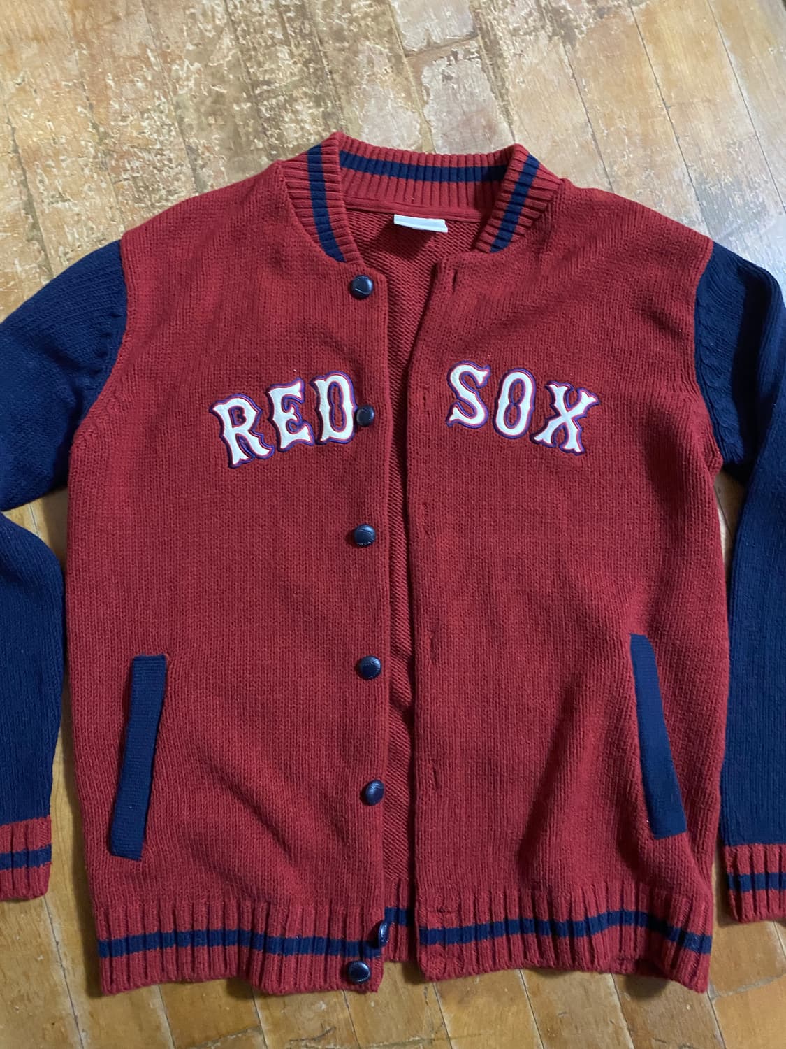 MLB 레드삭스 니트 가디건 105(XL) 상품이미지1