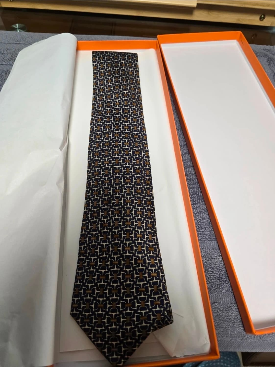 에르메스 실크 넥타이(풀박스) 상품이미지2