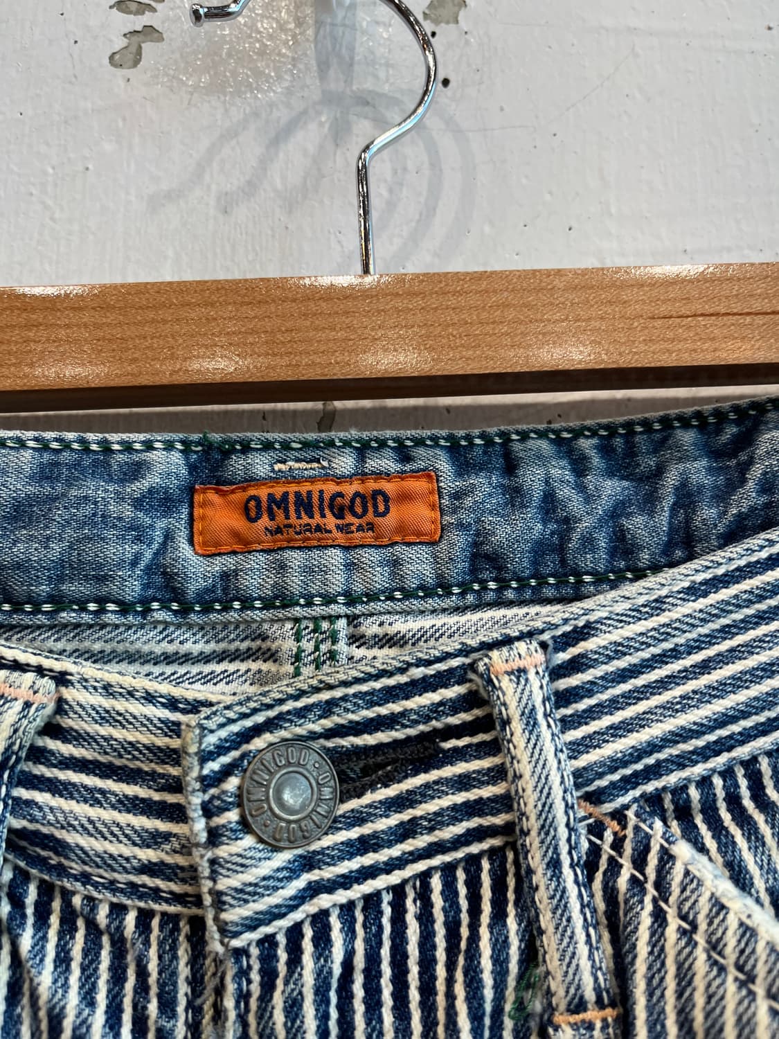 OMNIGOD 옴니갓 워시드 히코리 카펜터팬츠 Made in JAPAN 상품이미지4