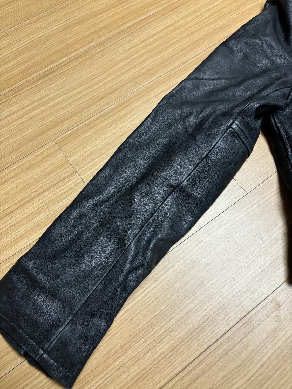 스나이델 램스킨 크롭 라이더 레더자켓 상품이미지9