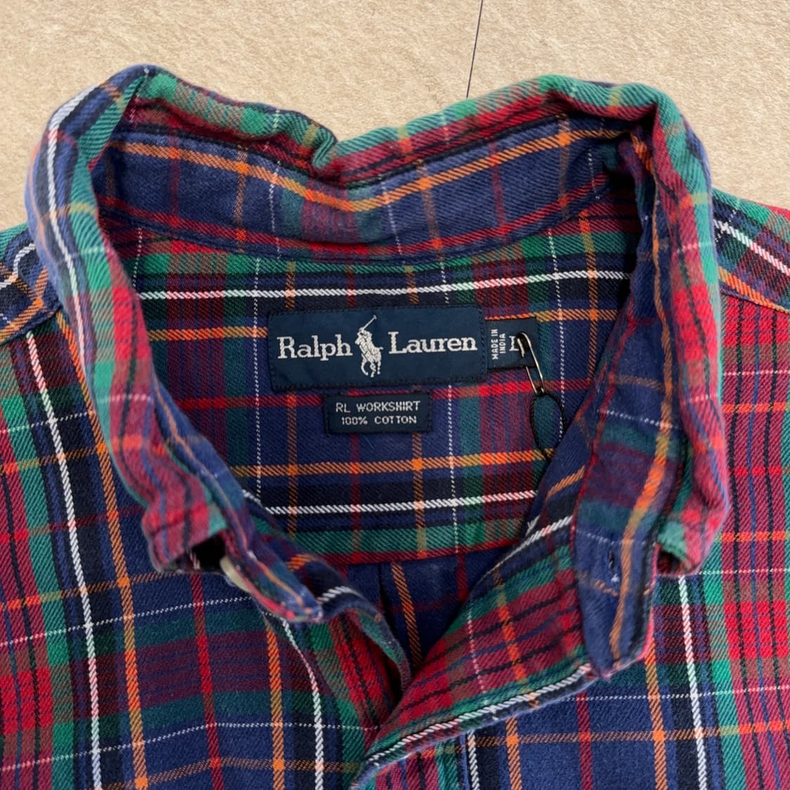 90~00s 폴로 플란넬 워크 셔츠 상품이미지6