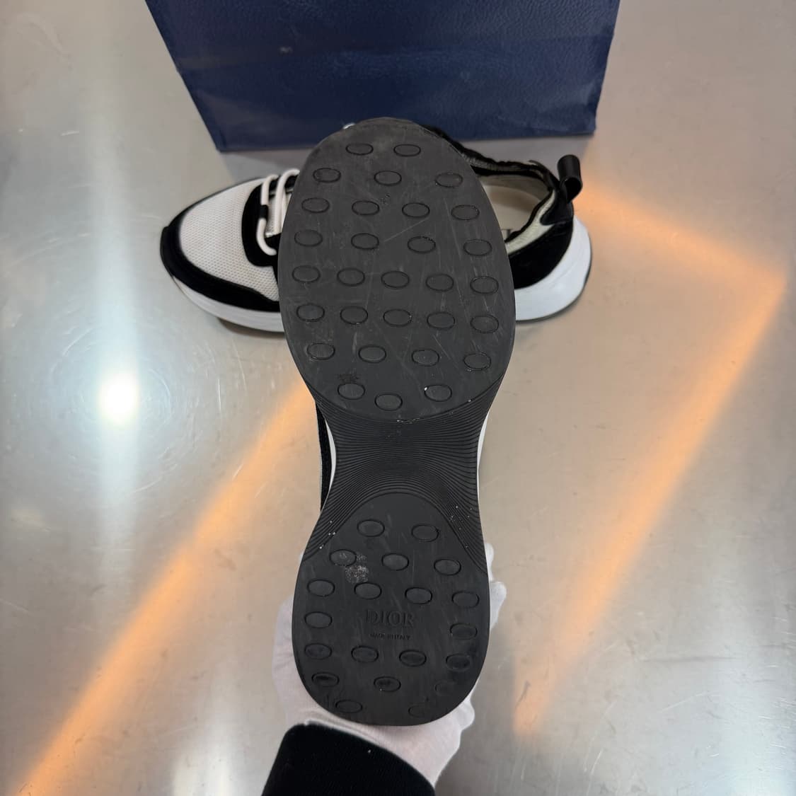 [리오브전포점] 디올 오블리크 B25 스웨이드 메쉬 러너 스니커즈 7.5 상품이미지4