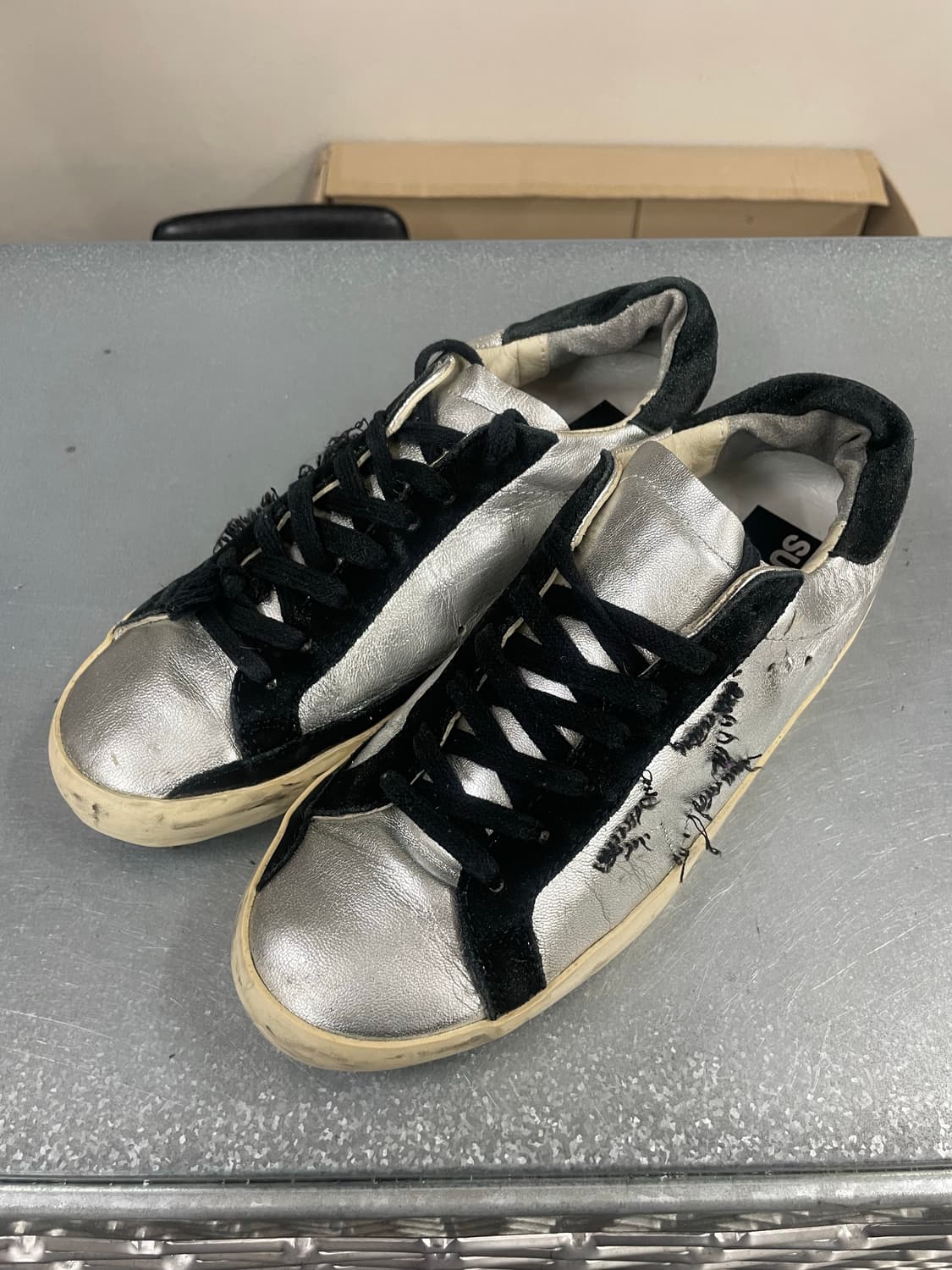 골든구스 슈퍼스타 메탈릭실버 40 상품이미지2