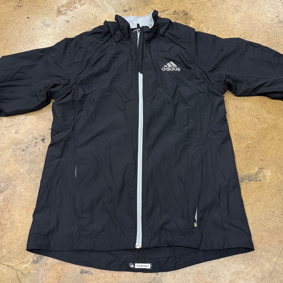 [정품/95] 아디다스 블랙 바람막이 자켓 b10 상품이미지3