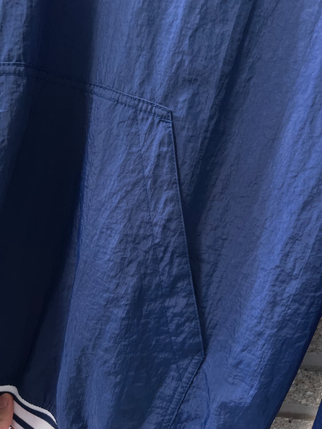 [M]90's 나이키 네이비 나일론 웜업 져지 상품이미지4
