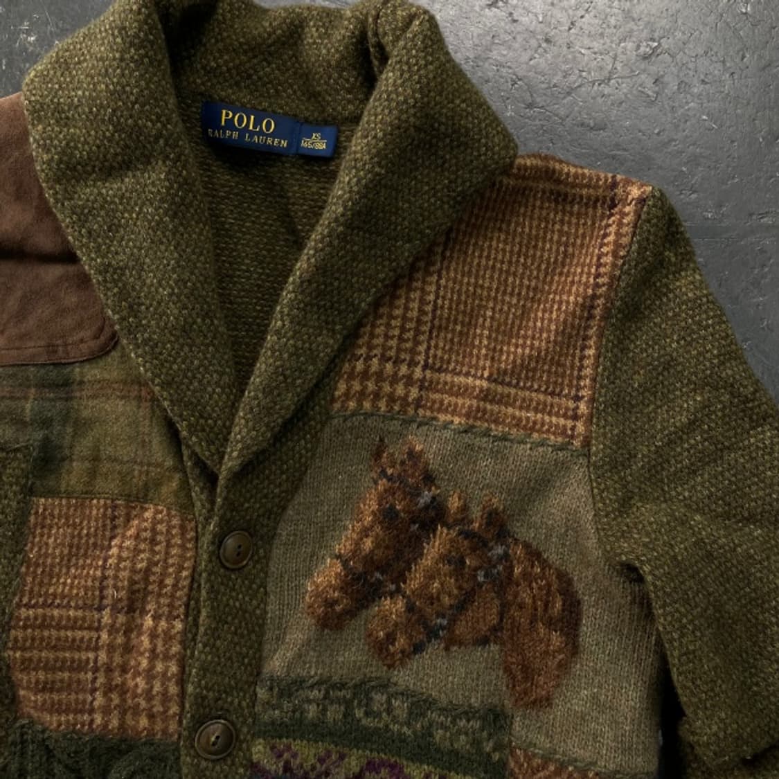 폴로 랄프로렌 신형 패치워크 가디건 상품이미지2