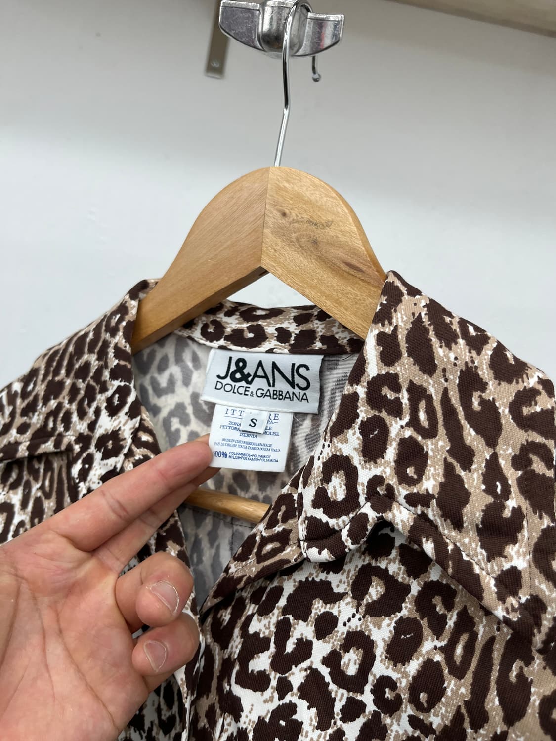 ~66) DOLCE & GABBANA 호피 반팔 셔츠 상품이미지2