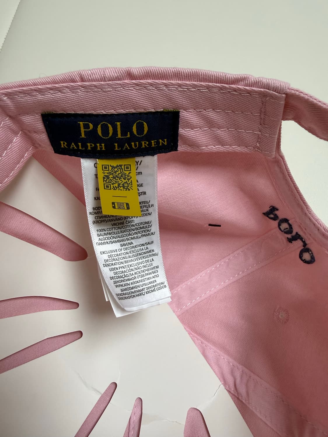 폴로 랄프로렌 볼캡모자 (핑크)(새제품) 상품이미지3