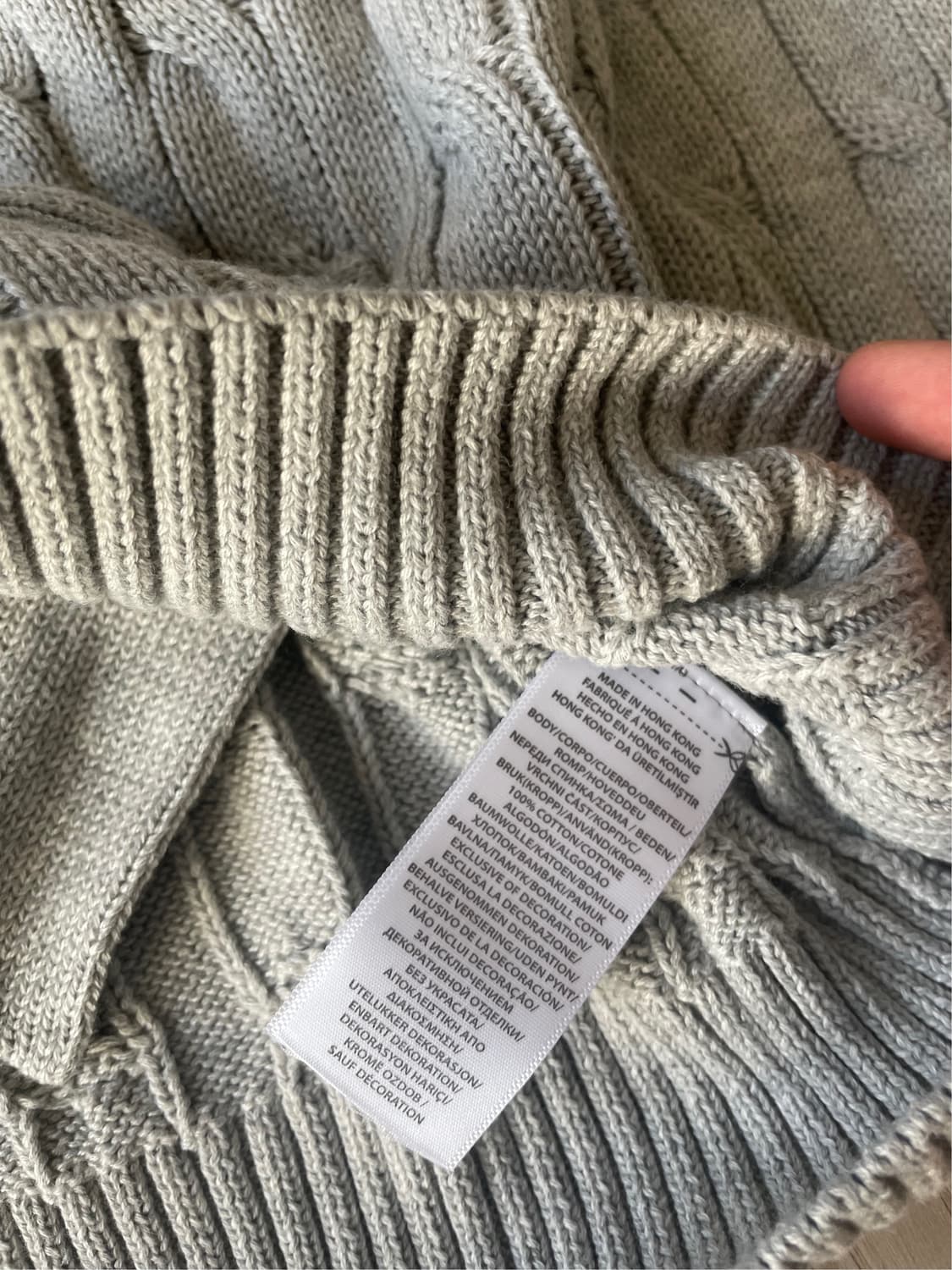 [새상품] 폴로 랄프로렌 코튼 케이블 니트 가디건 상품이미지7