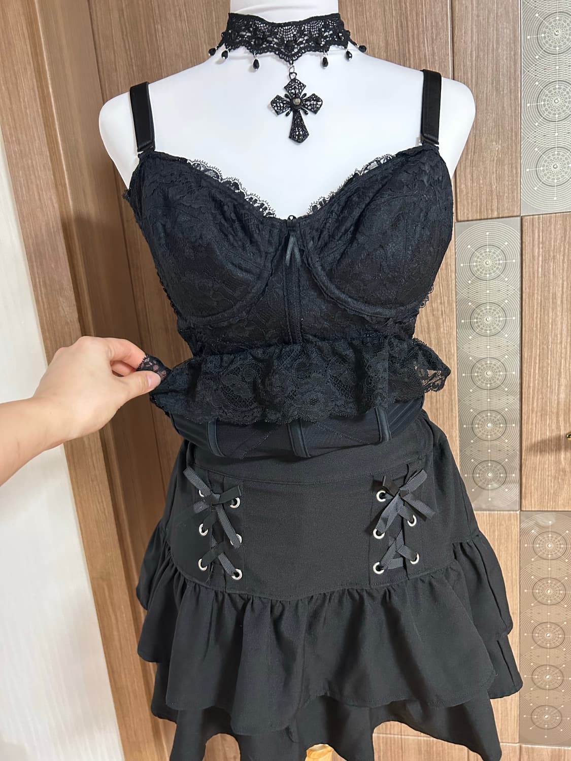 일본빈티지 아일렛 캉캉스커트 상품이미지2