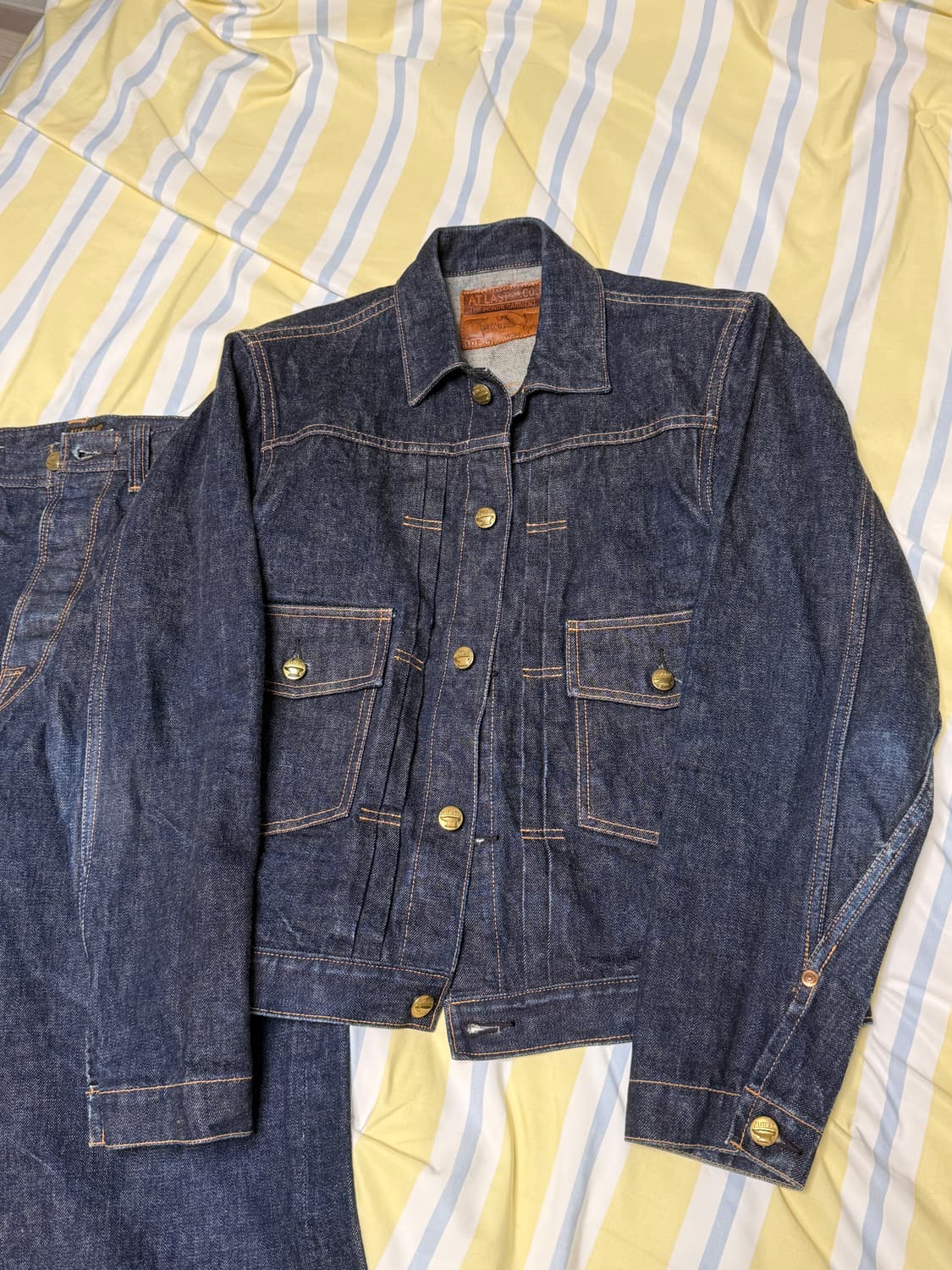 엣라코 161 악수탭 데님셋업 38/31 상품이미지2