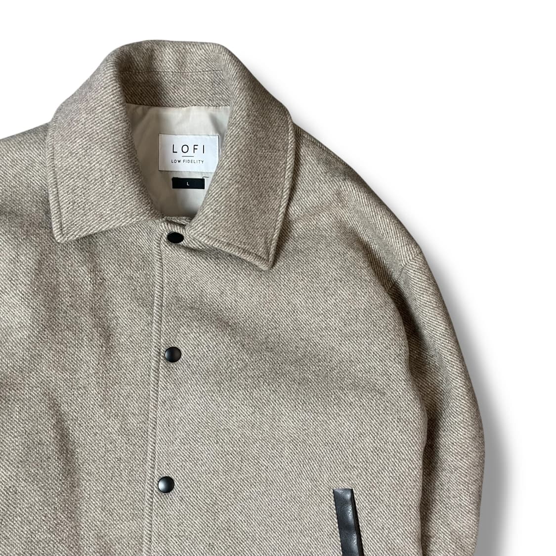 LOFI 울 블렌디드 더스티 베이지 블루종 L 상품이미지3