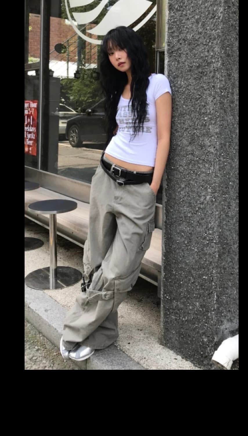 카키 카고 팬츠  상품이미지1