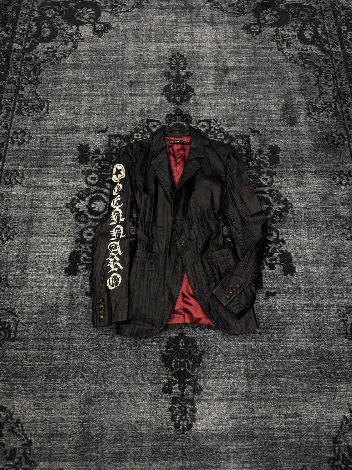 Gennaro 00s wrinkle garment 1b leather b 상품이미지1