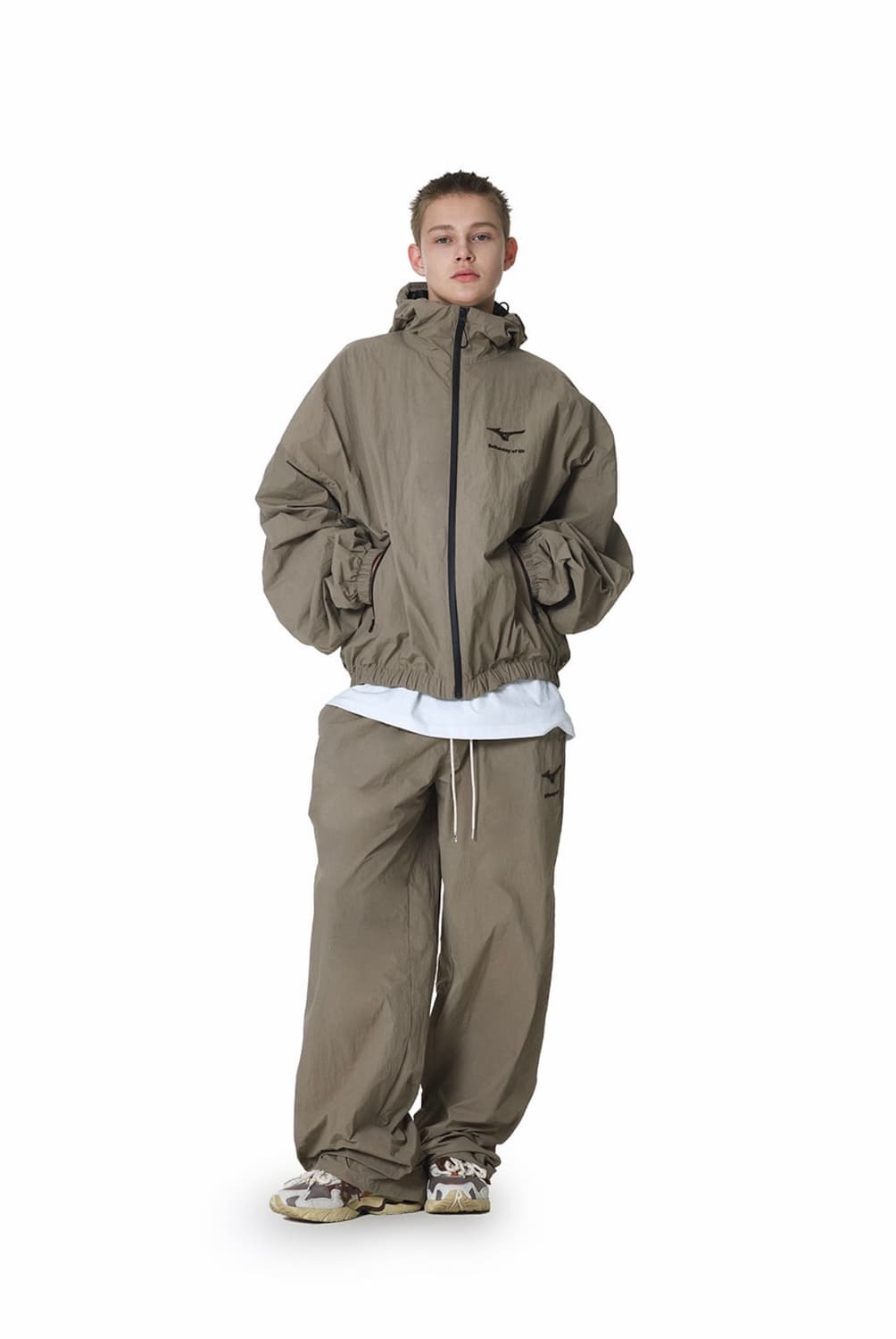 (L) STU 윈드 브레이커 (바람막이) 베이지 상품이미지2