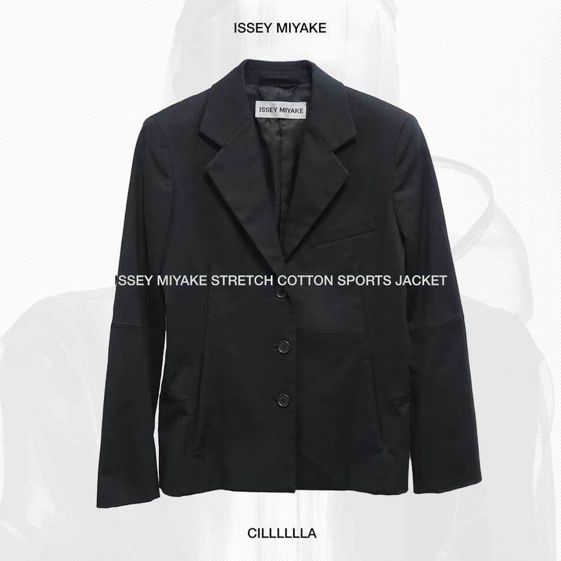 [1] ISSEY MIYAKE 이세이미야케 신축코튼 스포티 클래식 자켓 상품이미지1