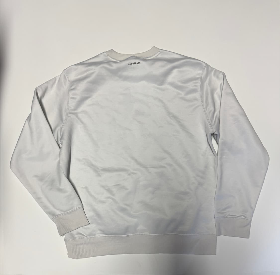 아디다스 빅로고 기능성 주머니 화이트 맨투맨 L 상품이미지2