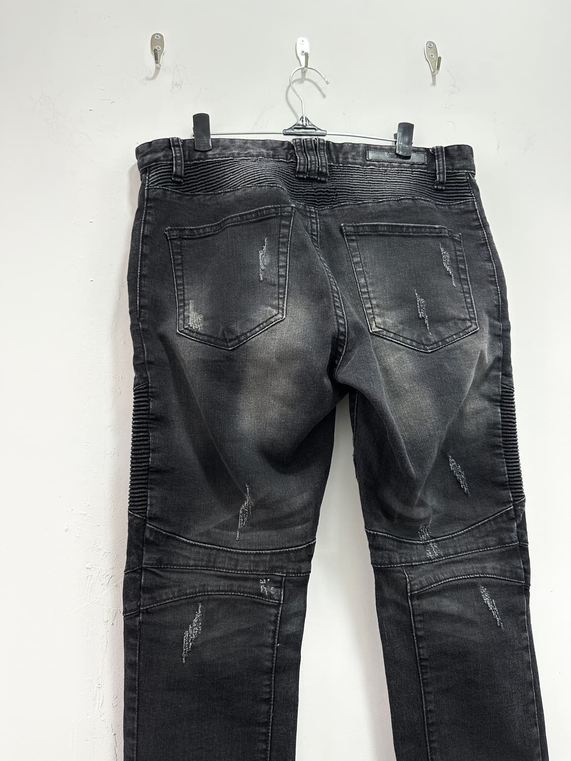 Vintage zipper detail biker jeans 상품이미지8
