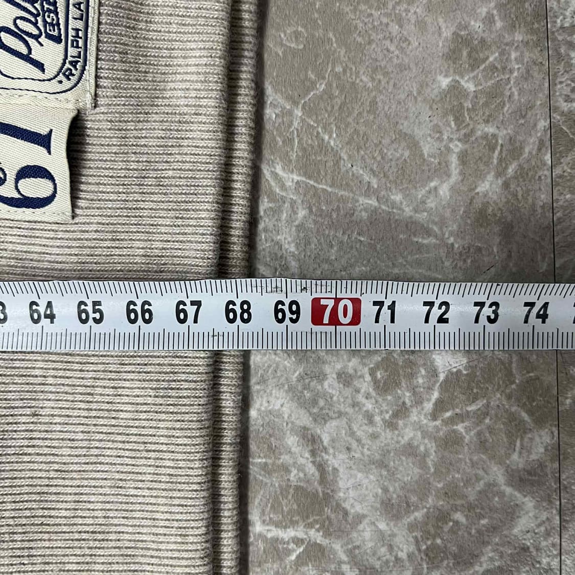 *최신형 폴로 랄프로렌 큐알택 아치로고 베이지 핀터깔 스웨트셔츠 맨투맨( 상품이미지7