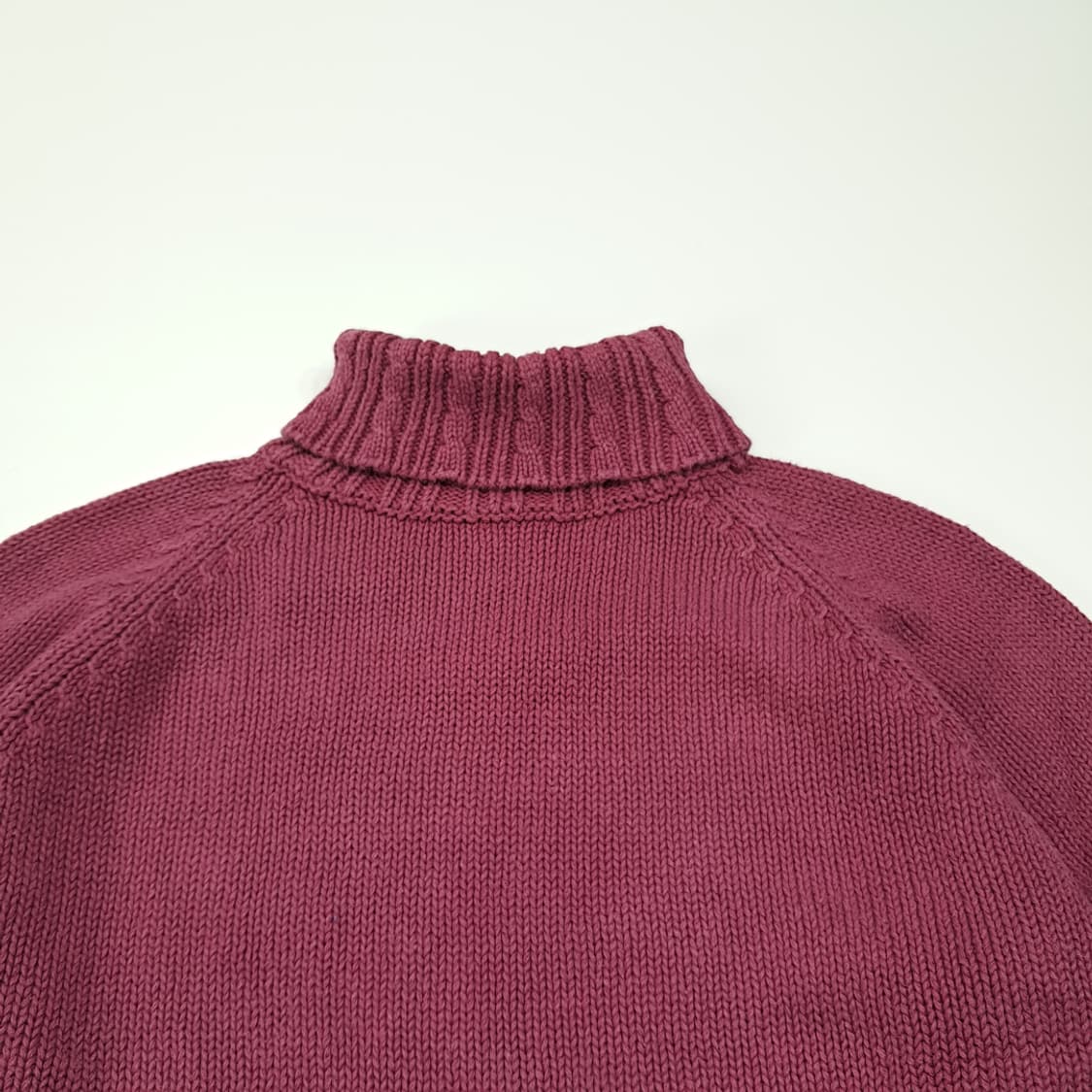 CL109 M 엘엘빈 홍콩판 라미&코튼 케이블 터틀넥 니트 상품이미지2